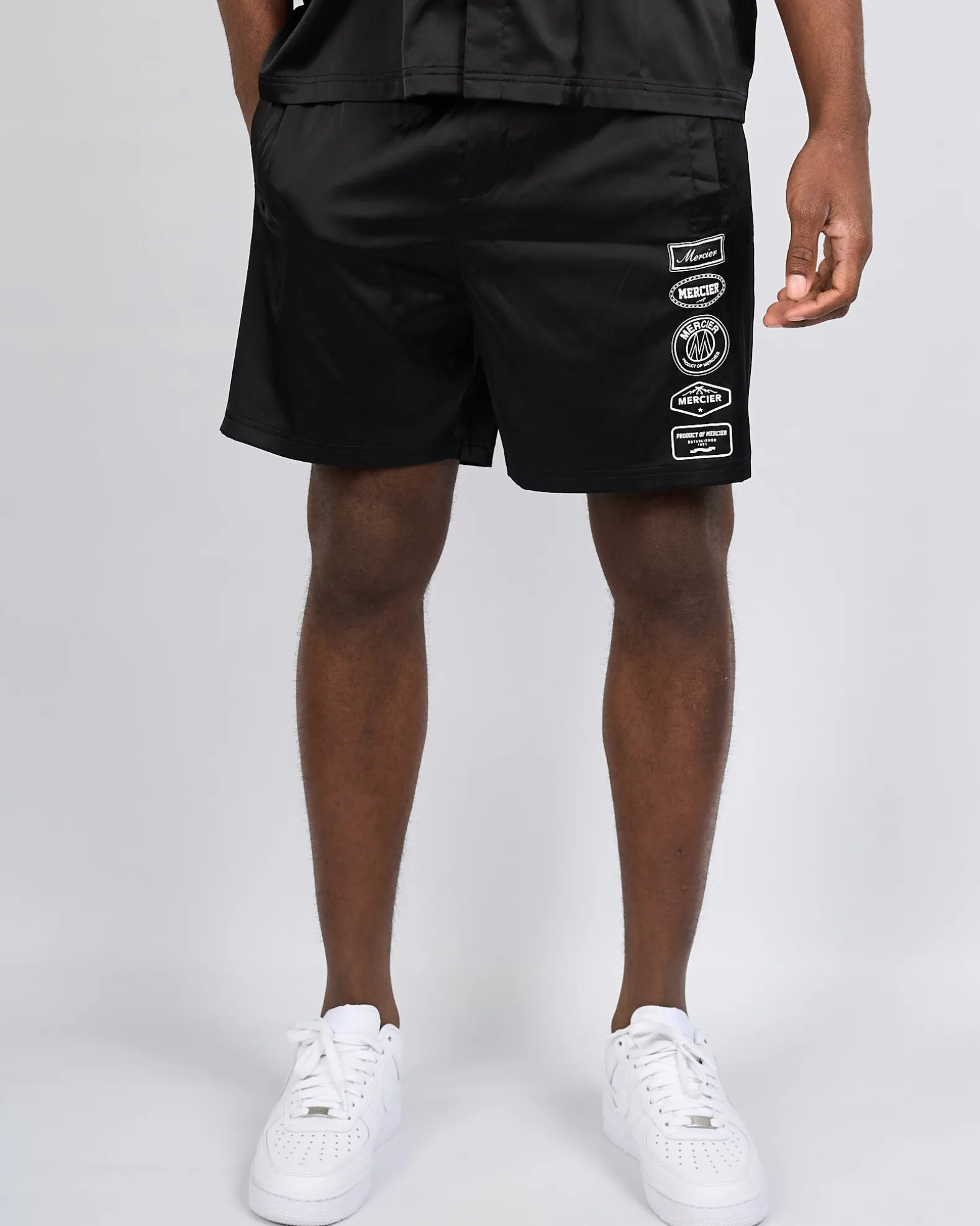 Black 2.0 Badge Resort Shorts