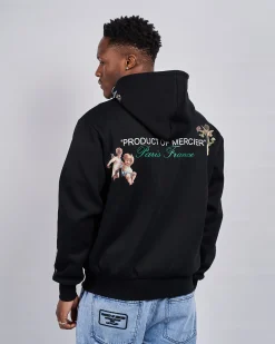 Black Angelo Product Of Mercier Zip Hoodie