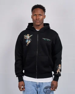 Black Angelo Product Of Mercier Zip Hoodie
