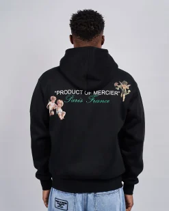 Black Angelo Product Of Mercier Zip Hoodie