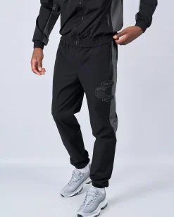 Black Charcoal Contrast Badge Pant