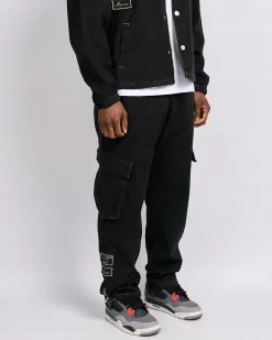 Black Daulton Distressed Pants
