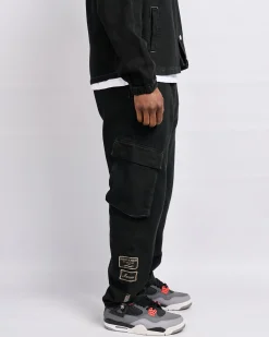 Black Daulton Distressed Pants