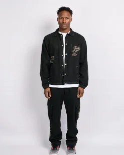 Black Daulton Distressed Pants