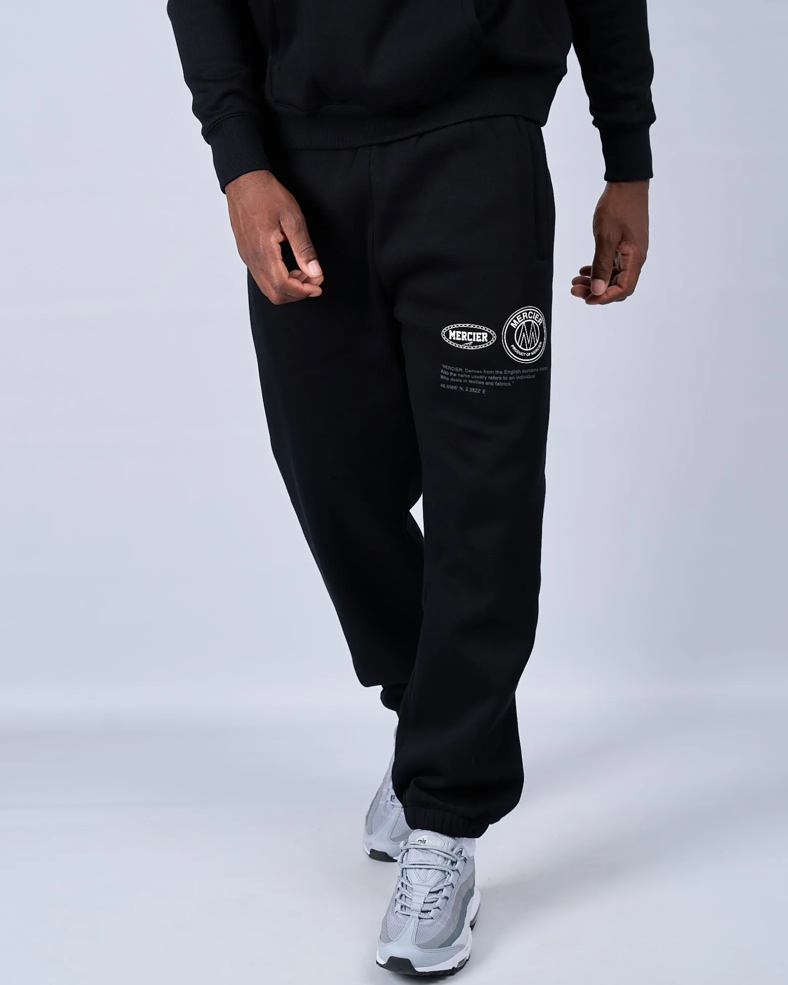 Black Grey Caruso Joggers