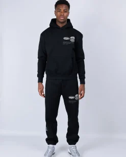 Black Grey Caruso Joggers