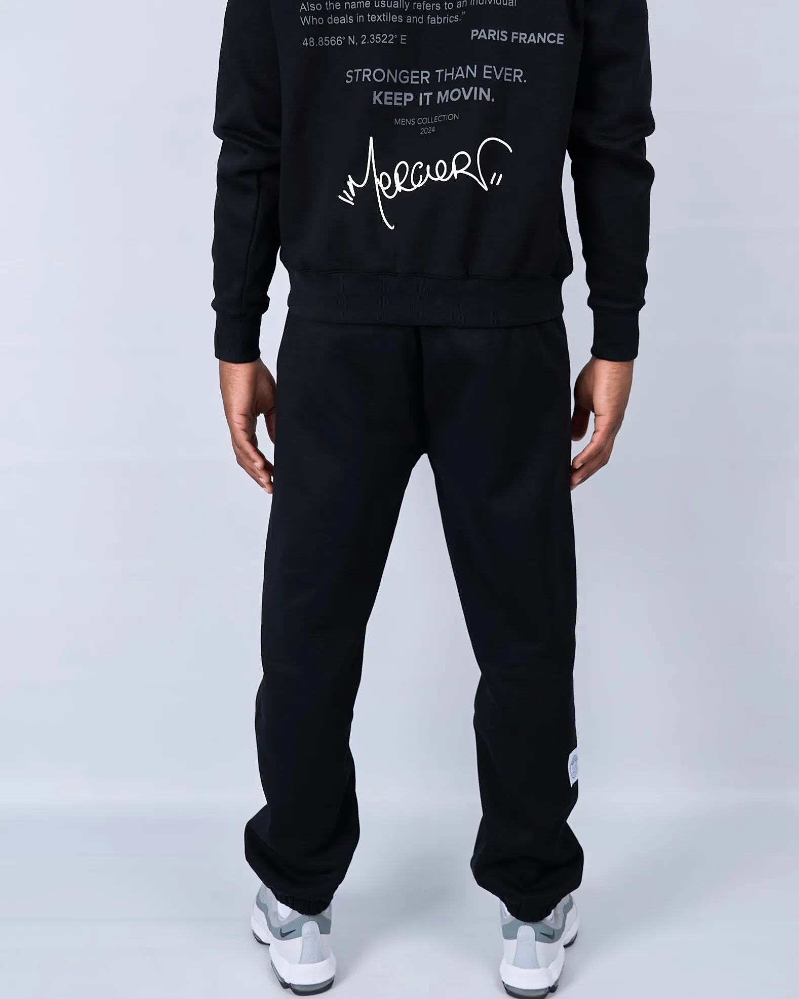 Black Grey Caruso Joggers