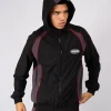 Black Grey Maison Racer Track Top