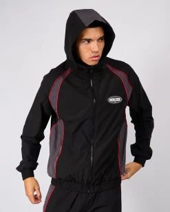 Black Grey Maison Racer Track Top