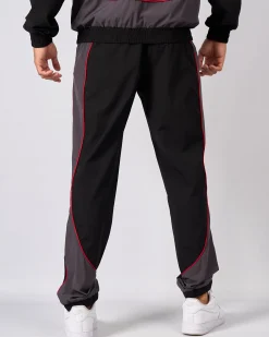 Black Grey Maison Racer Track Pants