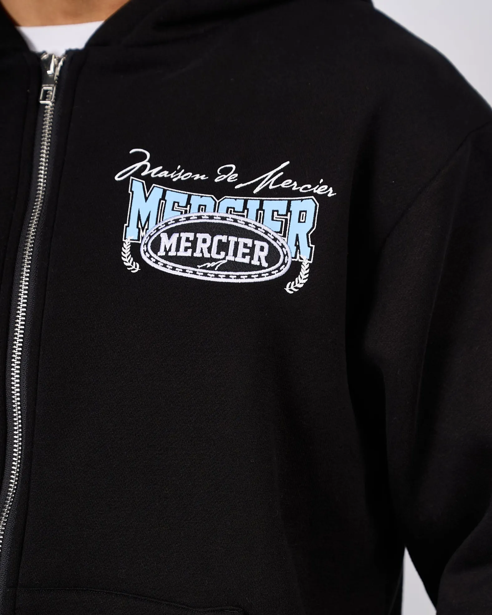 Black Maison De Mercier Zip Hood