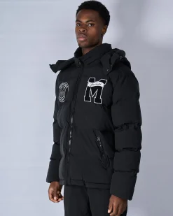 Black Mercier Academy Puffer Jacket