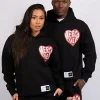 Black Mercier Heart Hoodie