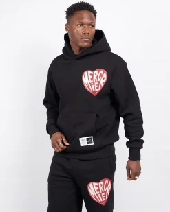 Black Mercier Heart Hoodie