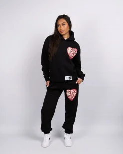 Black Mercier Heart Hoodie