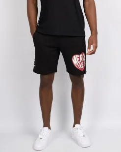 Black Mercier Heart Shorts