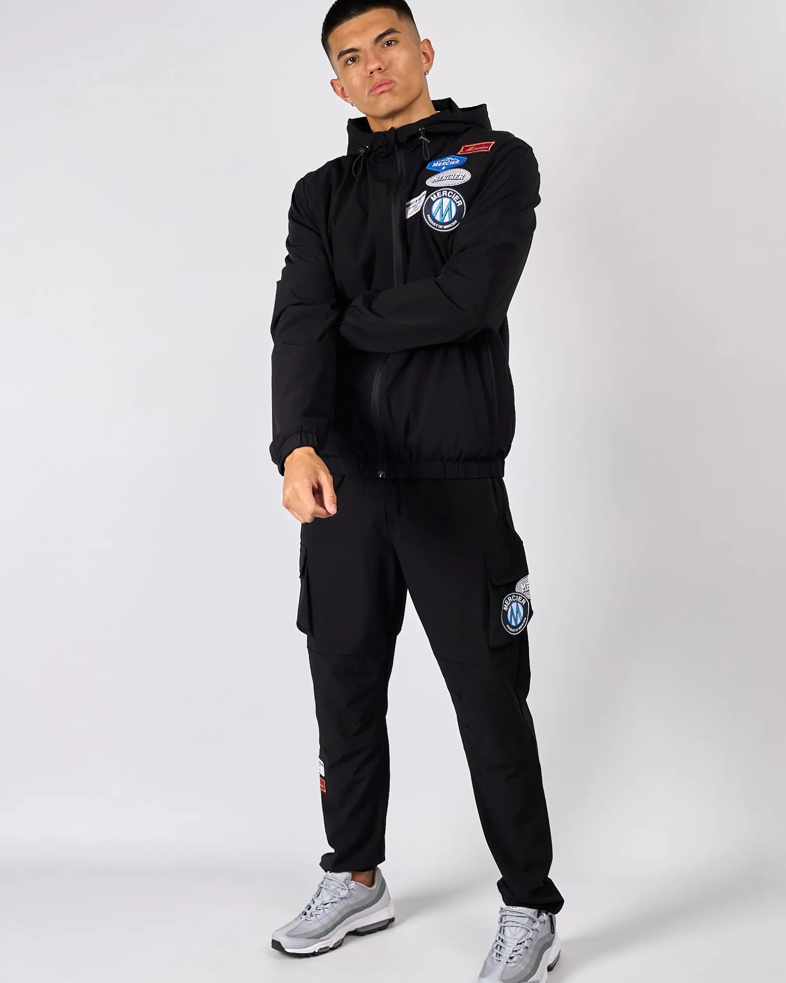 Black Mercier OG Badge Windbreaker