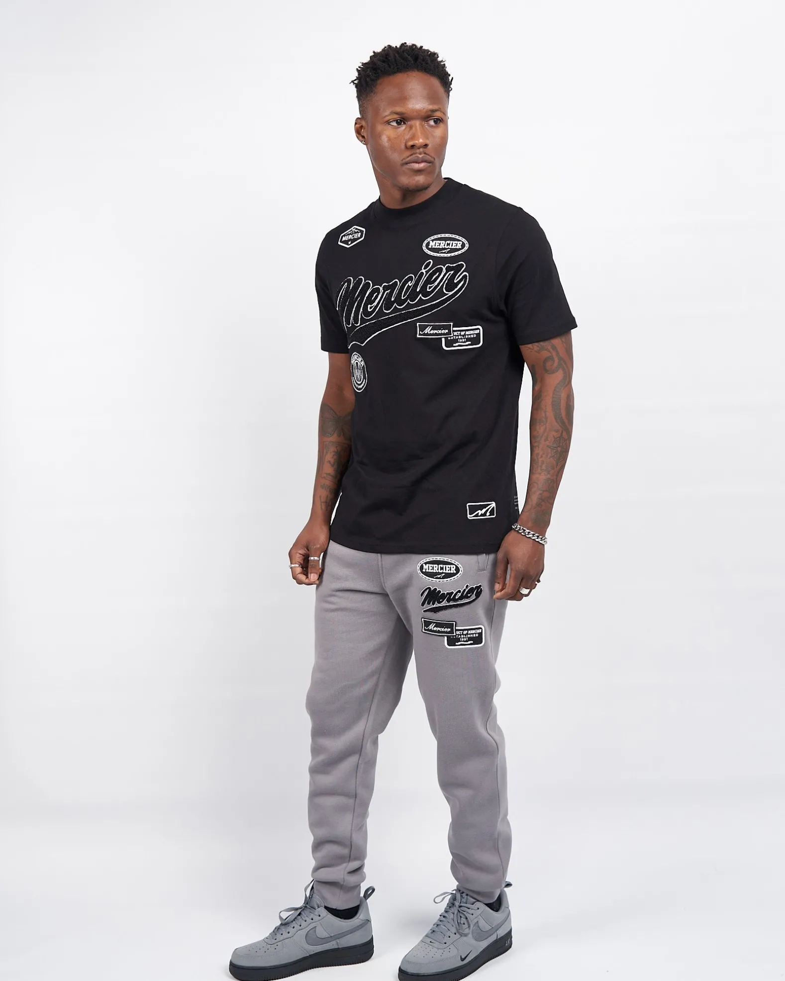 Black Mercier Teams Badge Tshirt