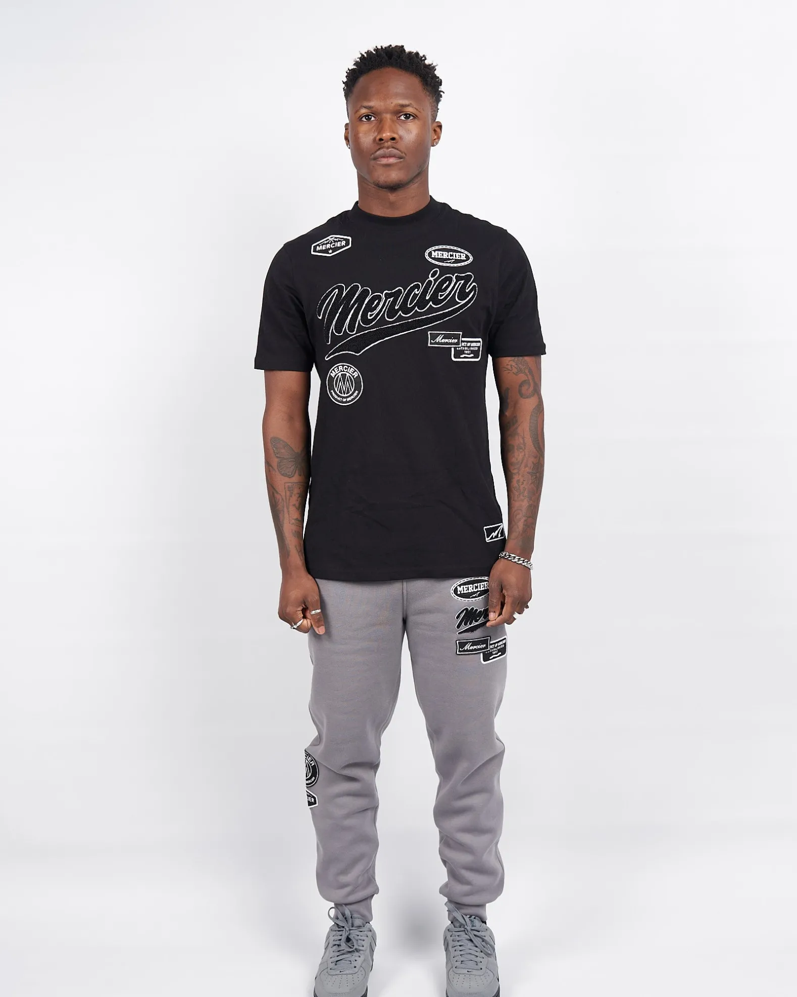 Black Mercier Teams Badge Tshirt