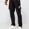 Black Monochrome V2 Badge Cargos
