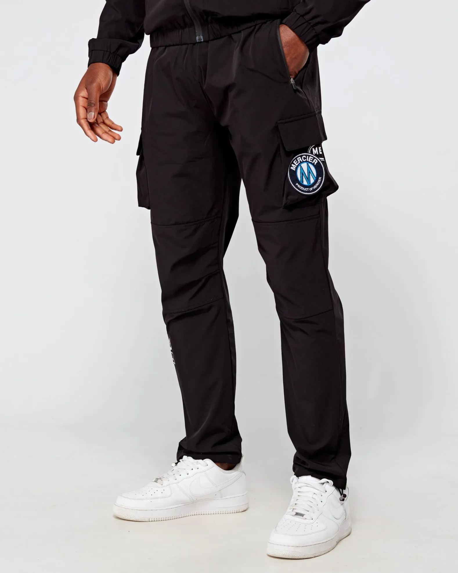 Black Monochrome V2 Badge Cargos