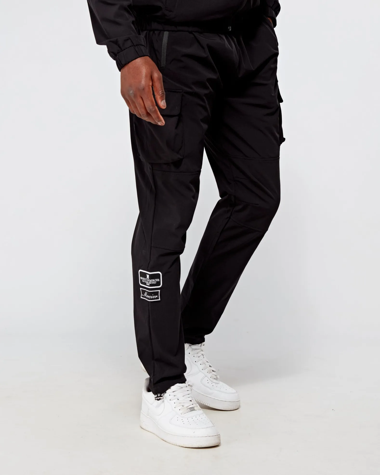 Black Monochrome V2 Badge Cargos