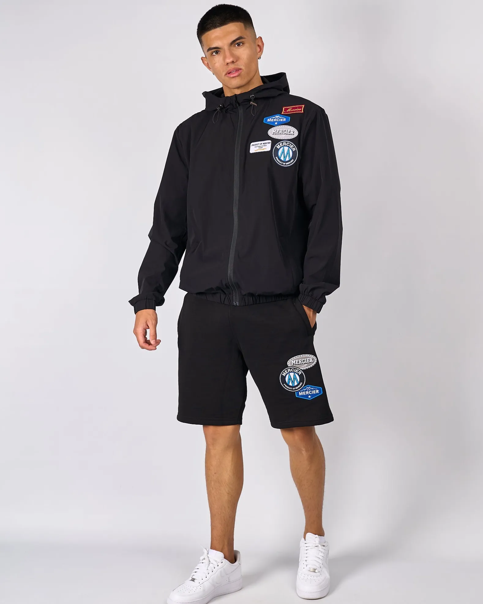 Black OG Mercier Badge Shorts