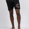 Black Orange Badge Swim Shorts