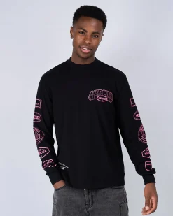 Black Pink Compton Long Sleeve Tshirt