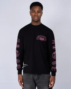 Black Pink Compton Long Sleeve Tshirt