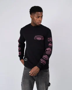 Black Pink Compton Long Sleeve Tshirt