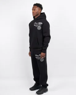 Black Racer Badge Hoodie
