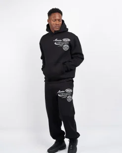 Black Racer Badge Hoodie