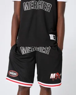 Black Red Crawford Basketball Vest