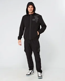 Black Tonal Badge Cargos