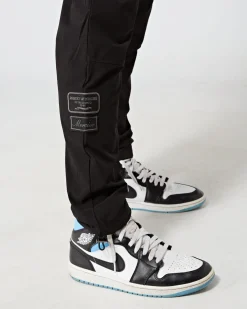 Black Tonal Badge Cargos