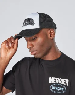 Black White Court Foam Trucker