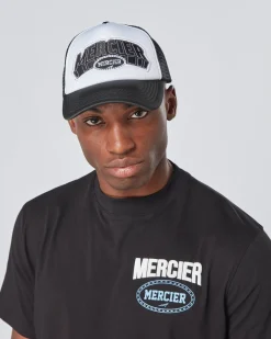 Black White Court Foam Trucker
