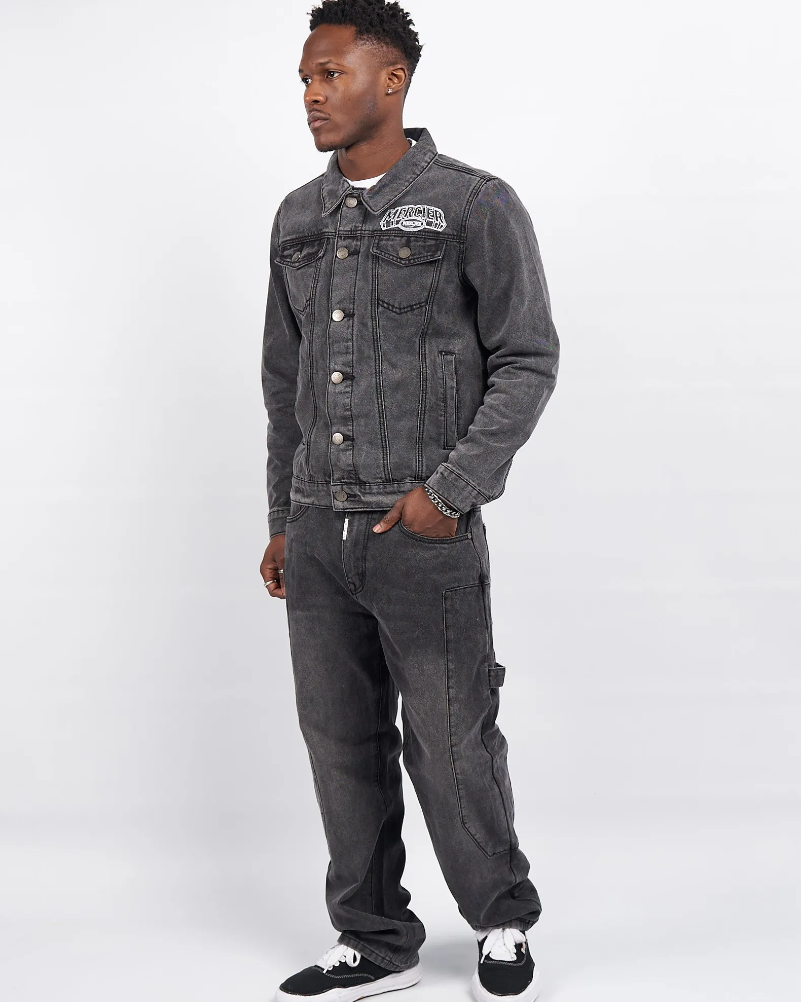 Charcoal Court Denim Jacket