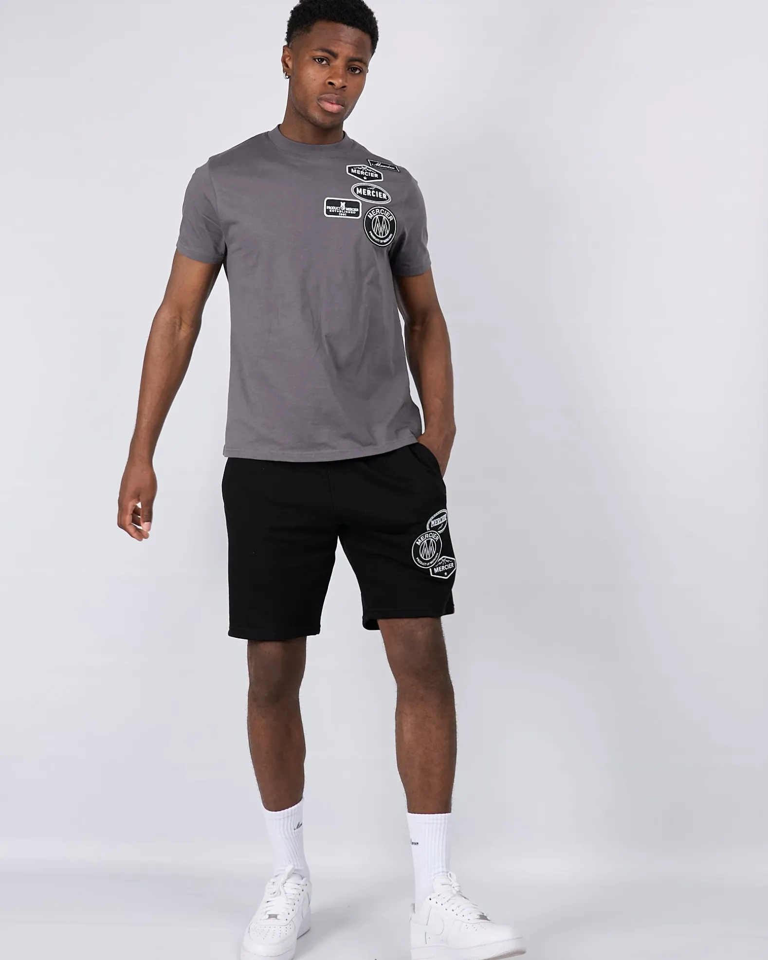 Grey Magnet Mono Badge Tshirt