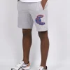 Grey Marl Contrast OG Badge Shorts