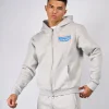 Grey Marl Maison De Mercier Zip Hood