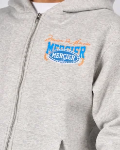 Grey Marl Maison De Mercier Zip Hood