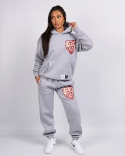 Grey Marl Mercier Heart Hoodie