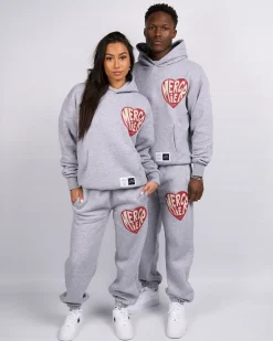 Grey Marl Mercier Heart Joggers