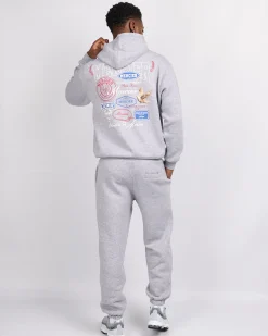 Grey Marl Multi Tour Hoodie
