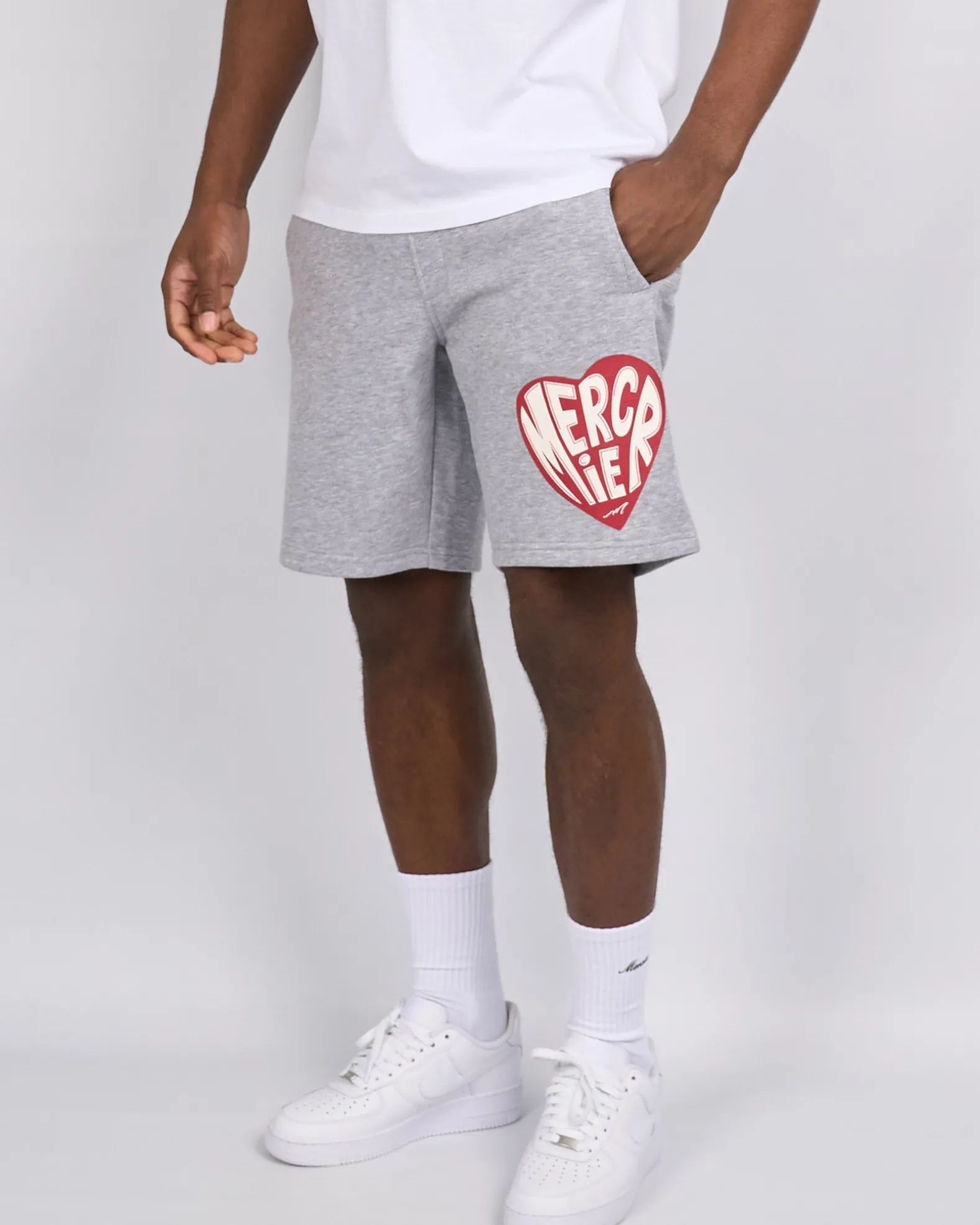 Grey Mercier Heart Shorts