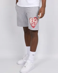 Grey Mercier Heart Shorts