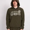 Khaki White Court Windbreaker