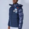 Navy OG badge Panelled Jacket